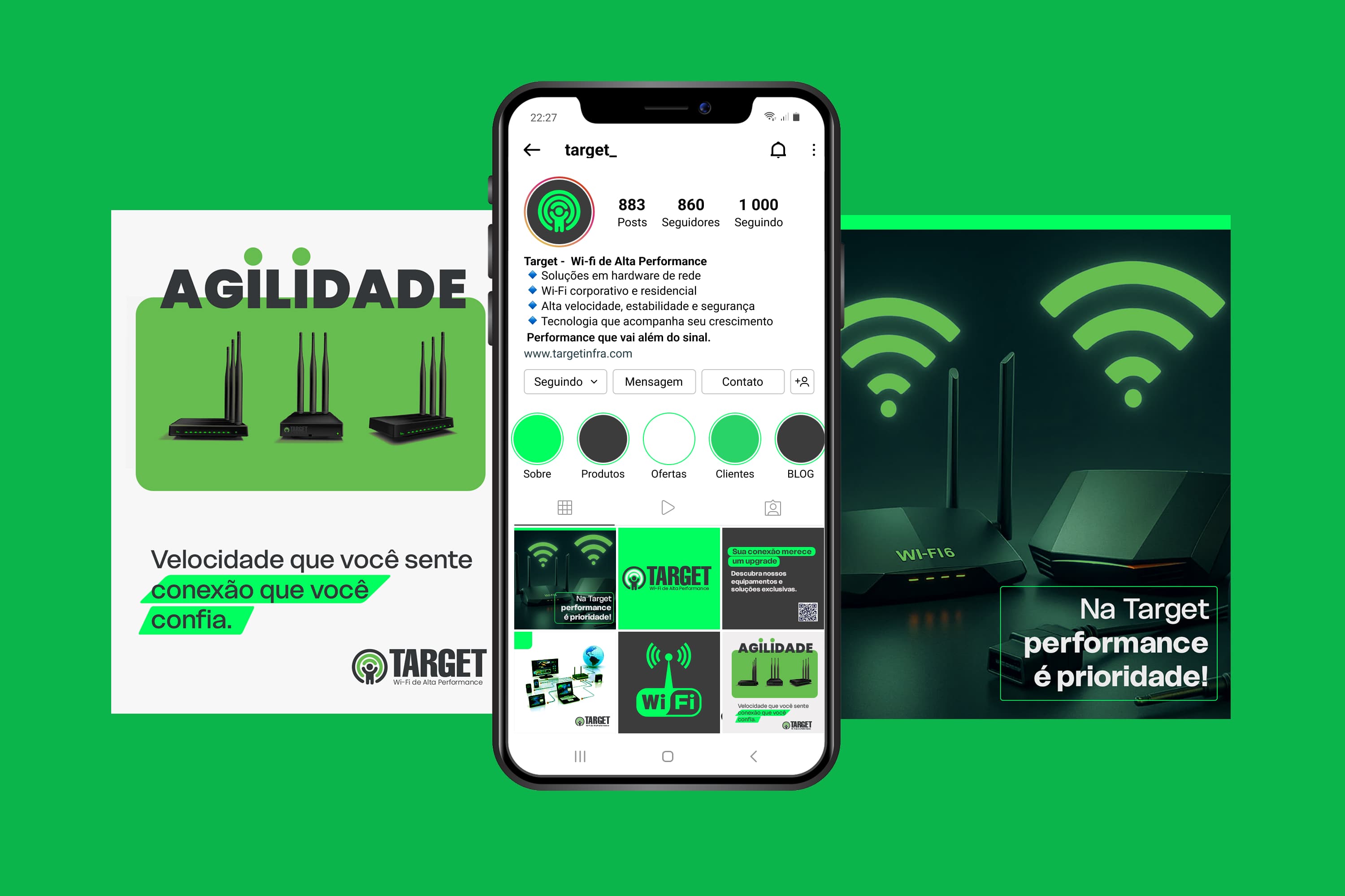 Mockup de Redes Sociais da Videa