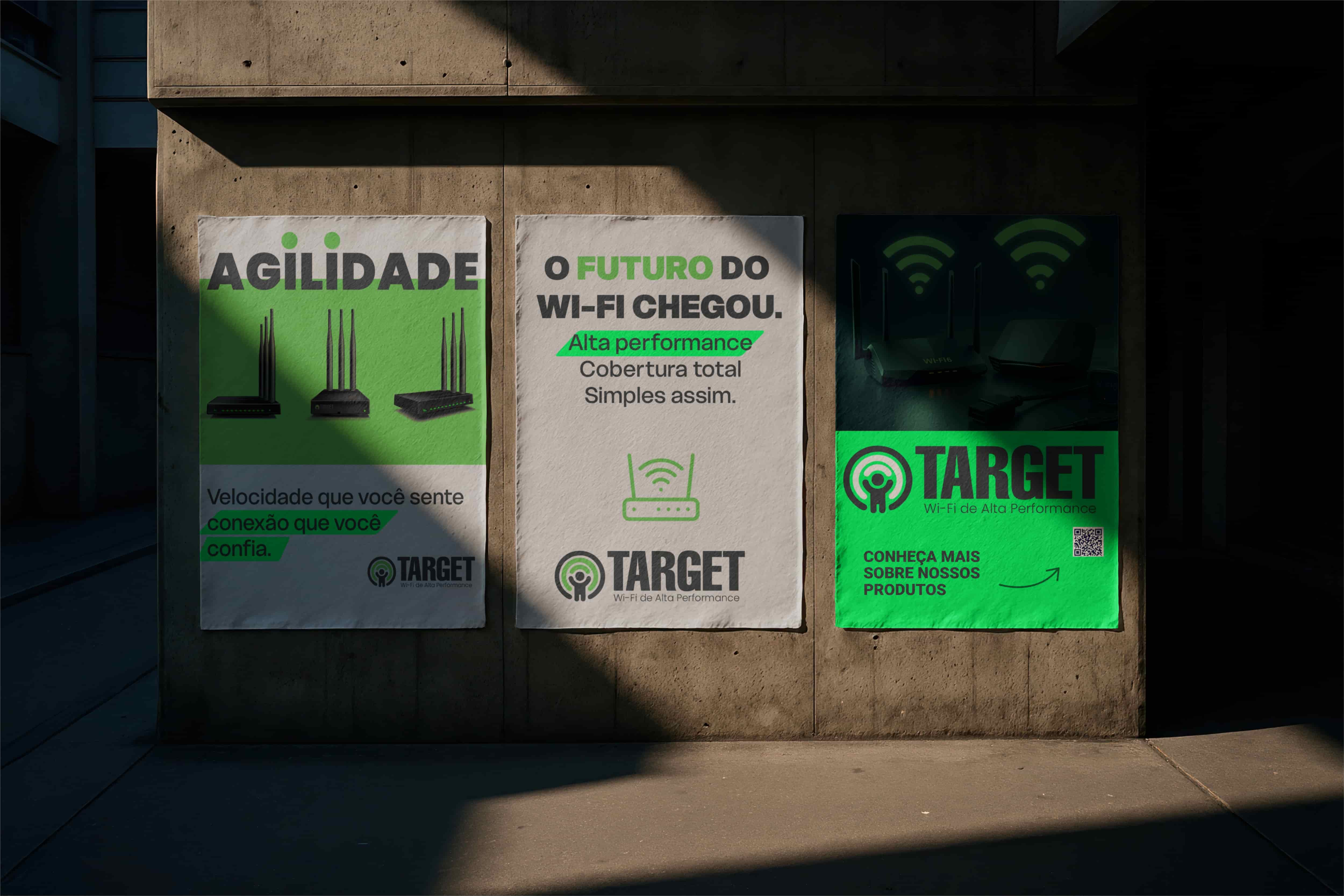 Mockup de banner impresso branding da Videa